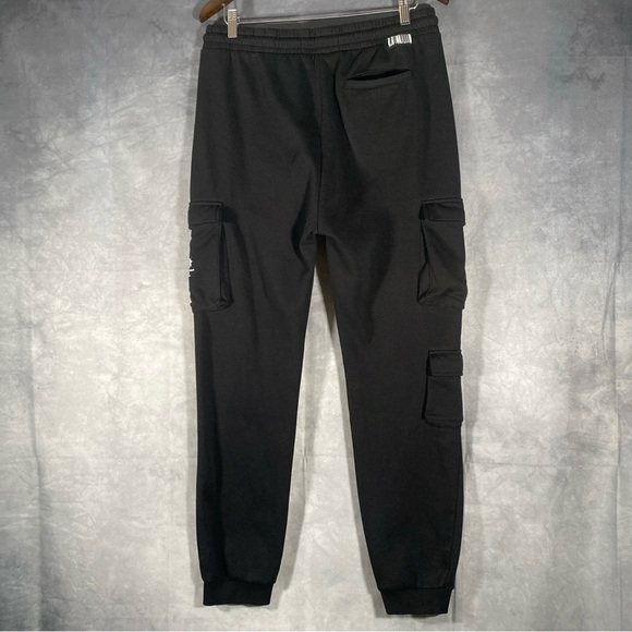 Zoo York Cargo Jogging Pants Sweatpants Black M‎ Skater Streetwear Pockets - Picture 8 of 10